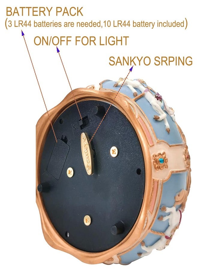 Singeek You are My Sunshine Music Box Carousel Horses Unicorn Musical Box with Sankyo 18-Note Wind Up for Kids Girls Christmas Birthday Gifts - Image 4